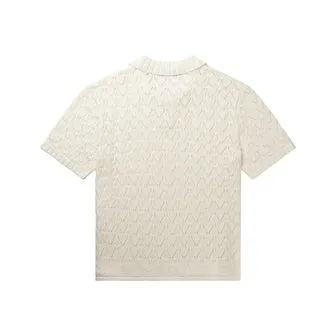 Daily Paper Yinka Relaxed Knit Sweater Polo - Off White