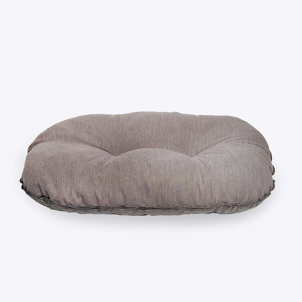 Danish Design Rustic Stripes Grey Quilted Mattress Dog Bed