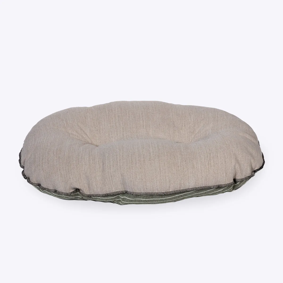 Danish Design Rustic Stripes Sage Quilted Mattress Dog Bed