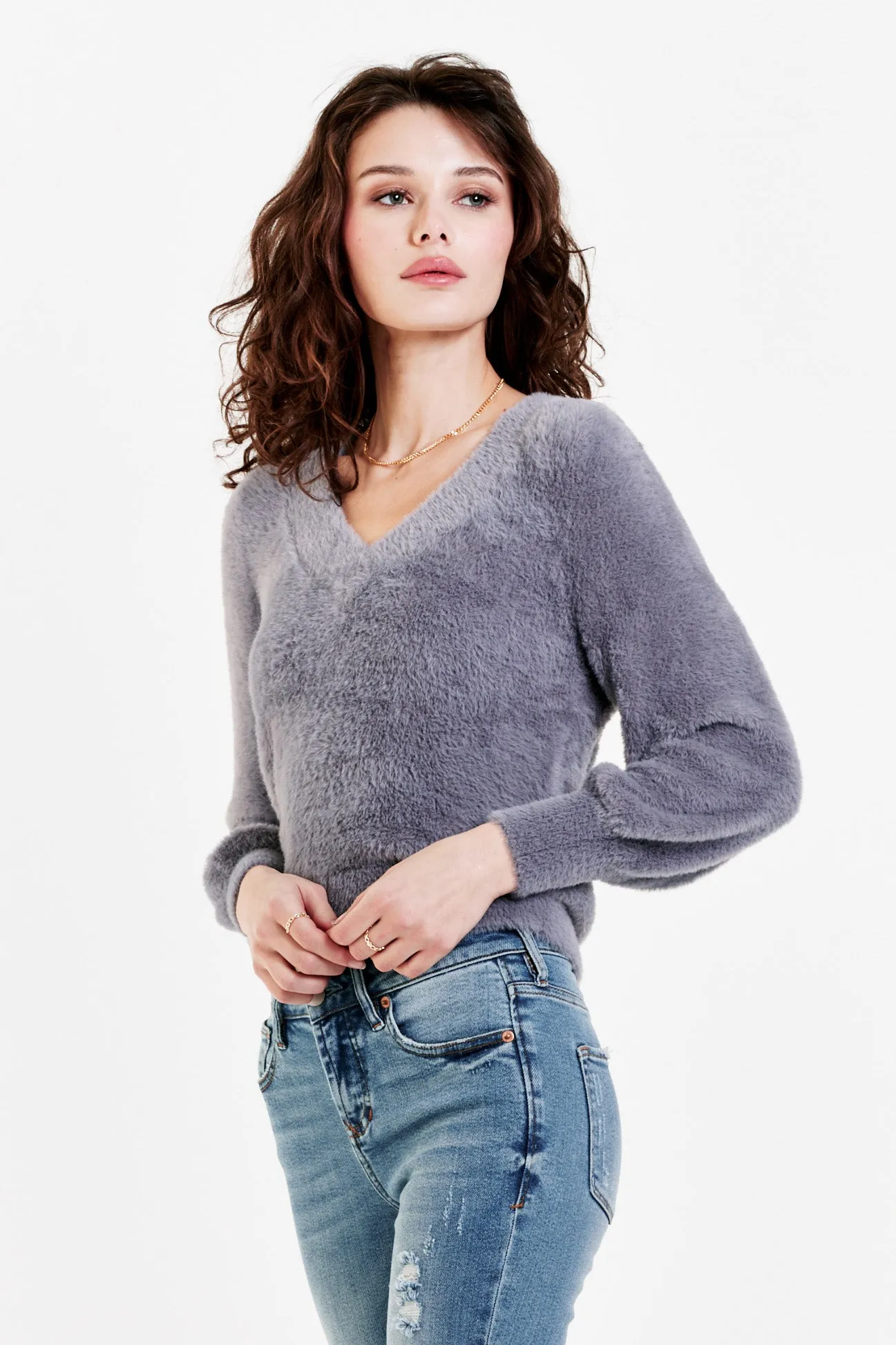 Dear John Valli Balloon Sleeve Sweater