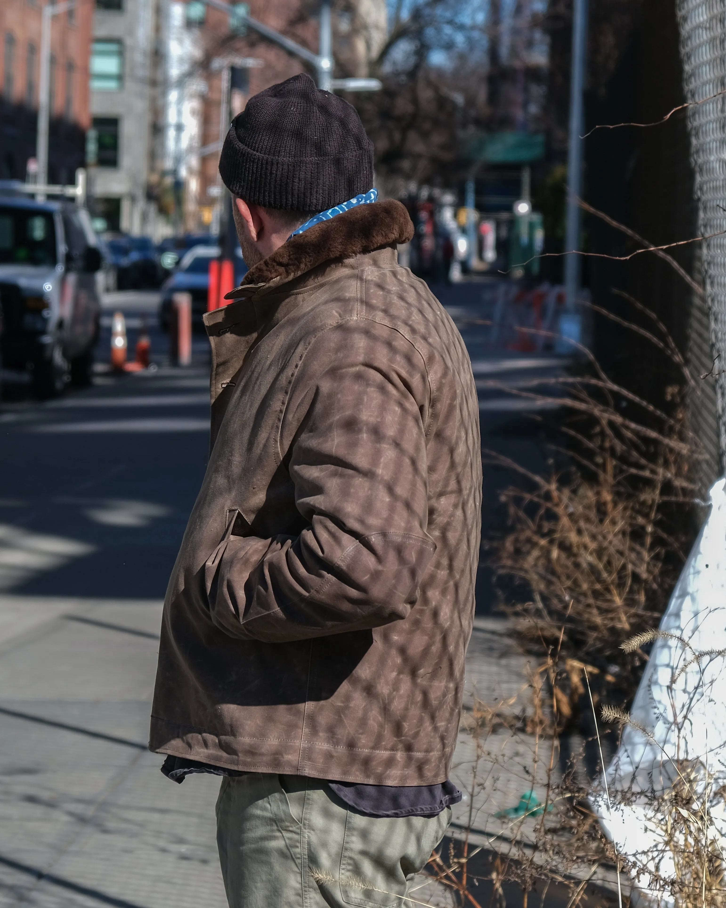 Deck Jacket - Brown Shearling