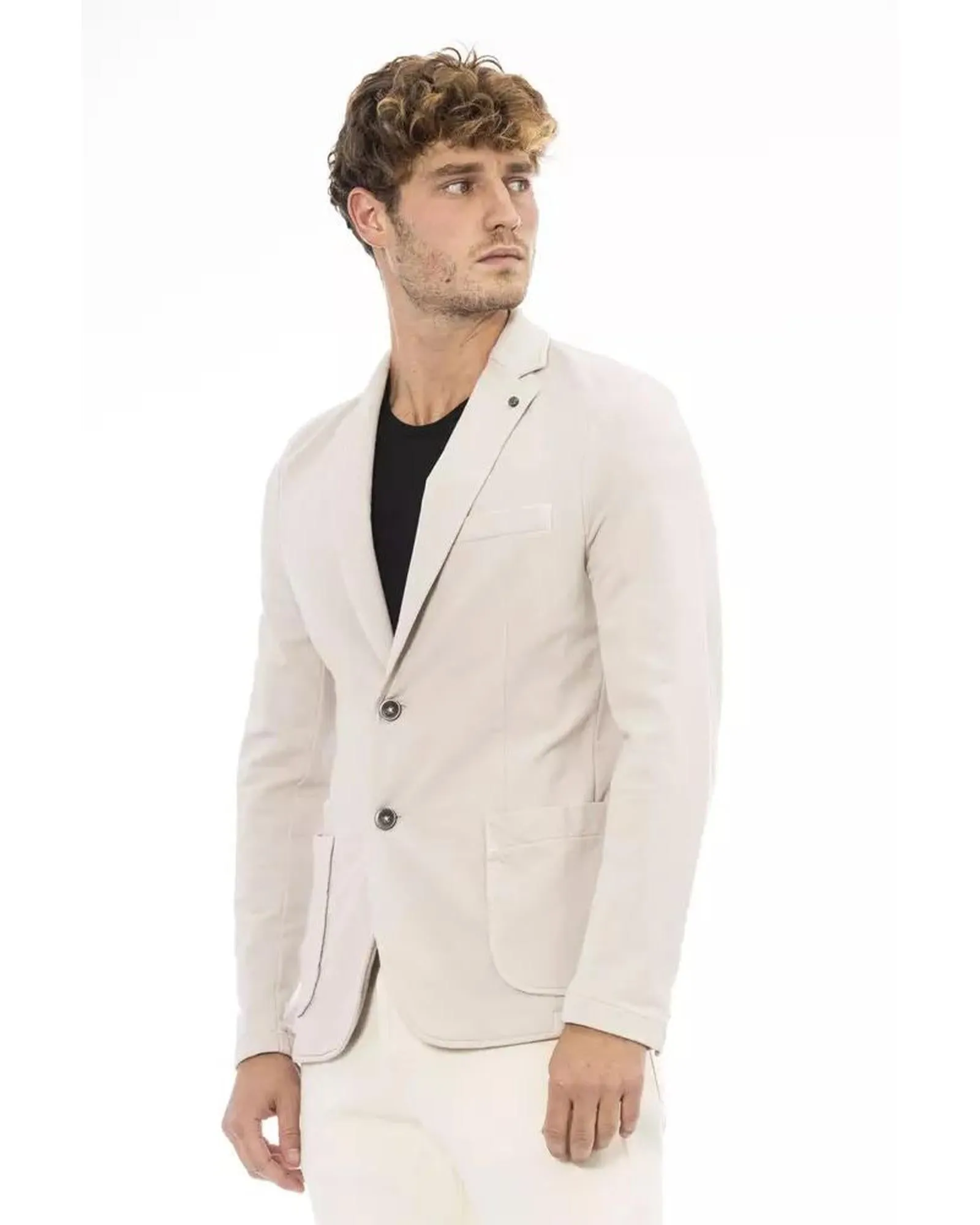 Distretto12 Jersey Blazer Ivory