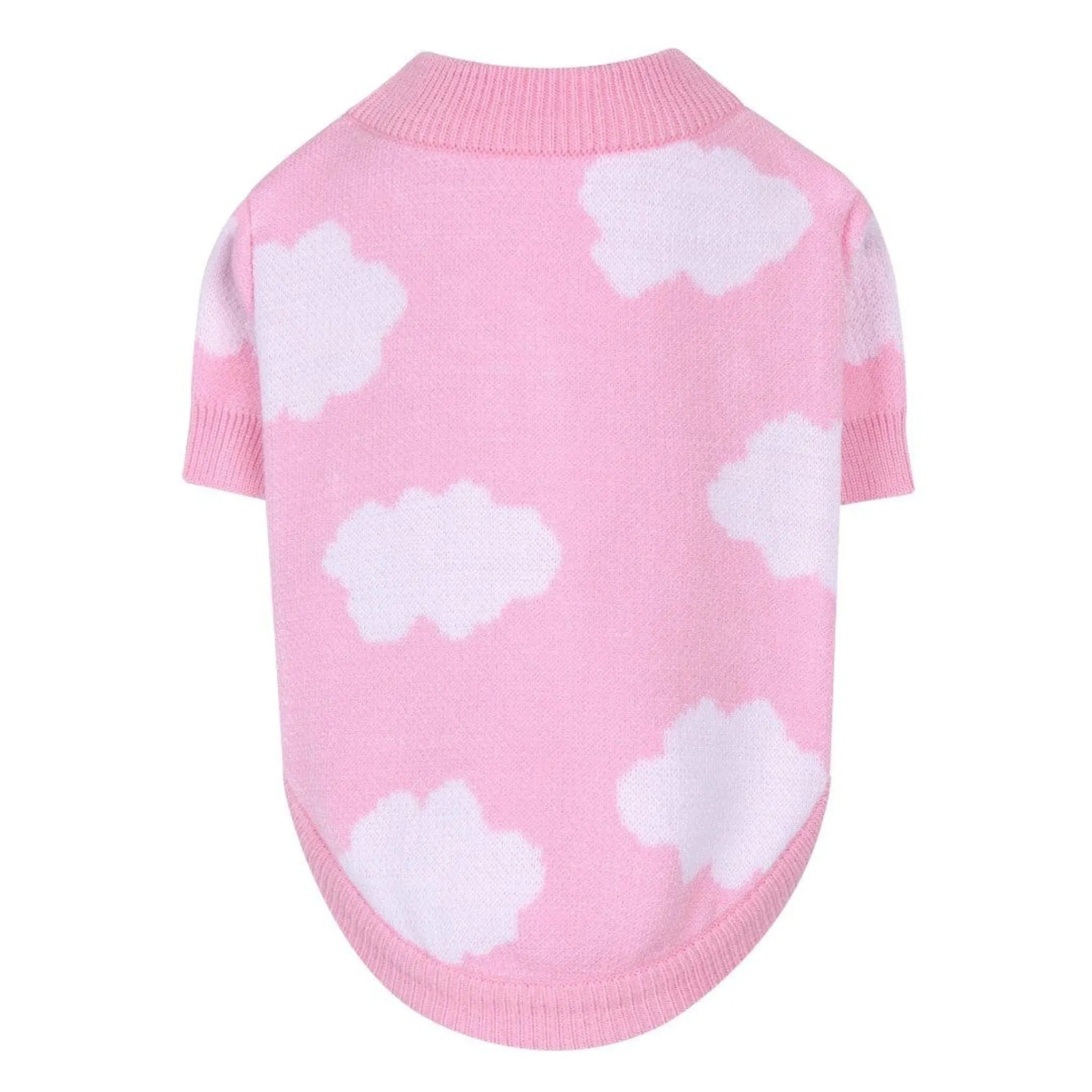 Dog Cardigan Cloud 9 Pink Button Down Sweater