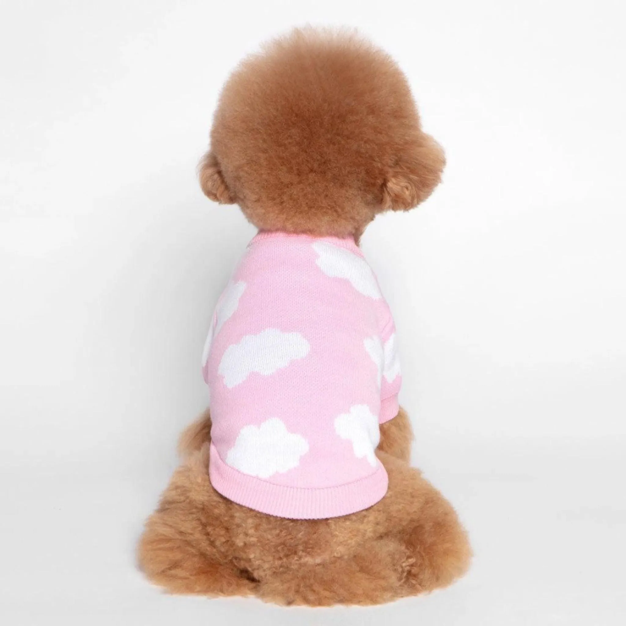 Dog Cardigan Cloud 9 Pink Button Down Sweater