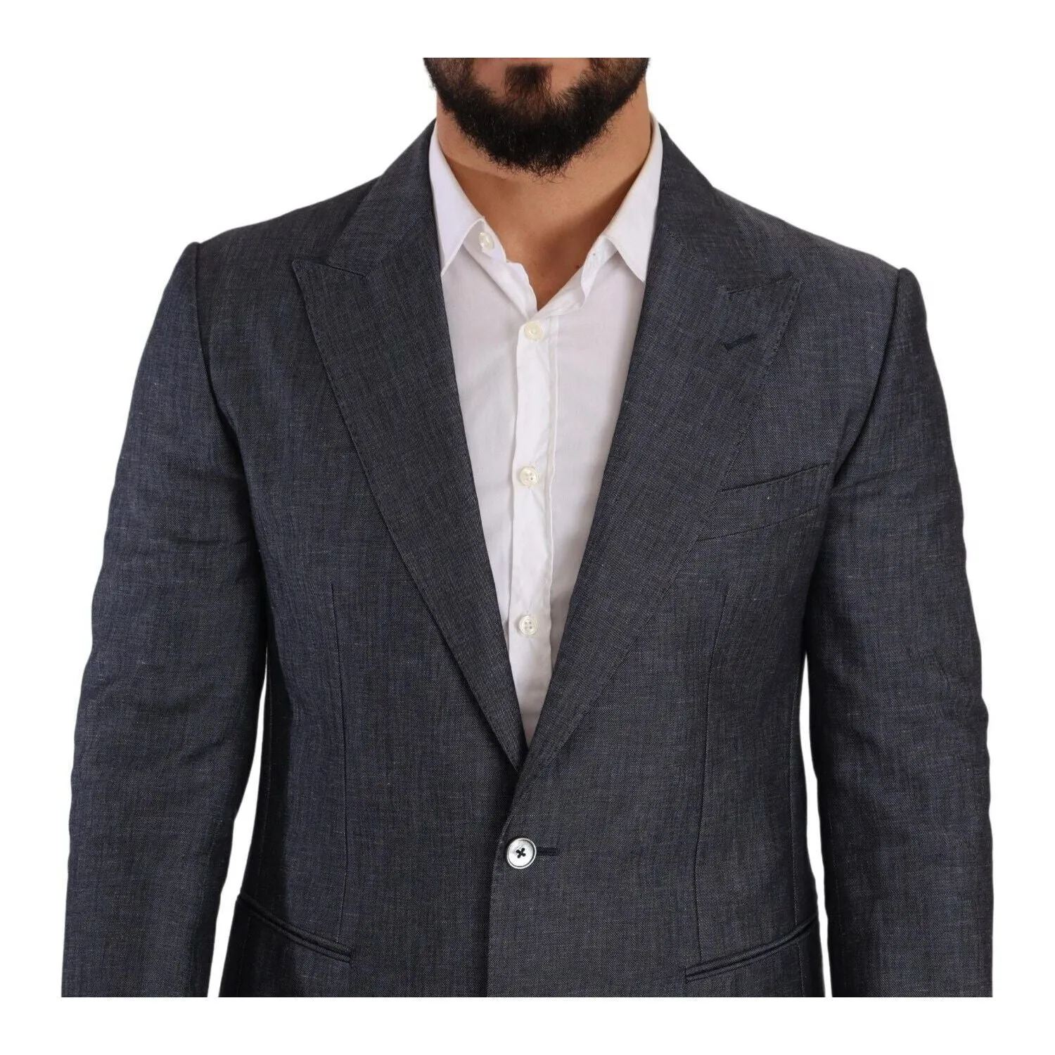 Dolce & Gabbana Elegant Slim Fit Two-Button Blue Blazer