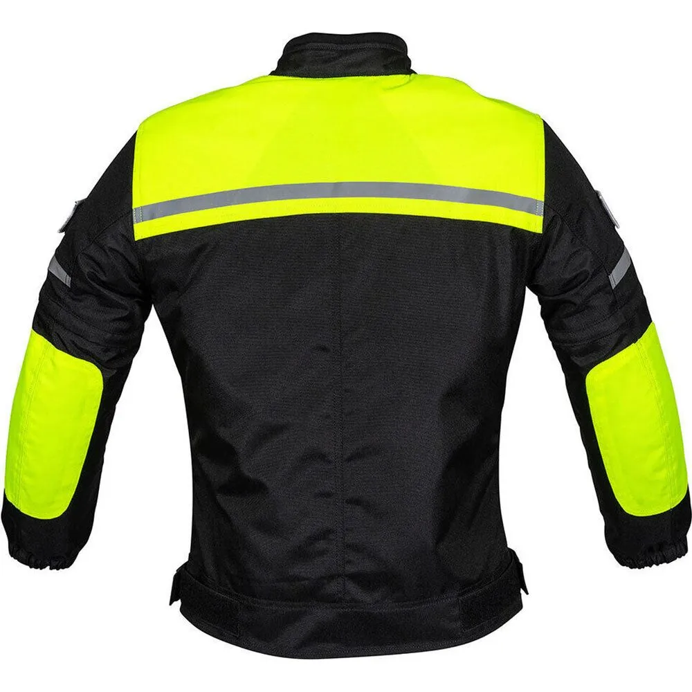 Duchinni Grid Kids Textile Jacket Black / Neon