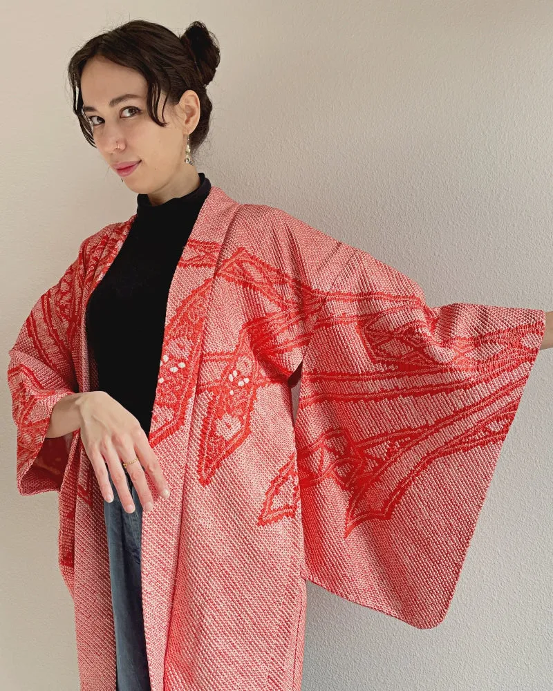 Dynamic binding knots pattern Haori Kimono Jacket