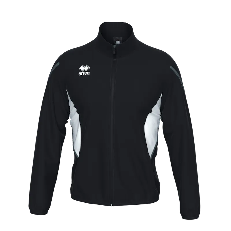 ERREA CHRISTOPHER FULL ZIP TRACK JACKET BLACK WHITE ANTHRACITE