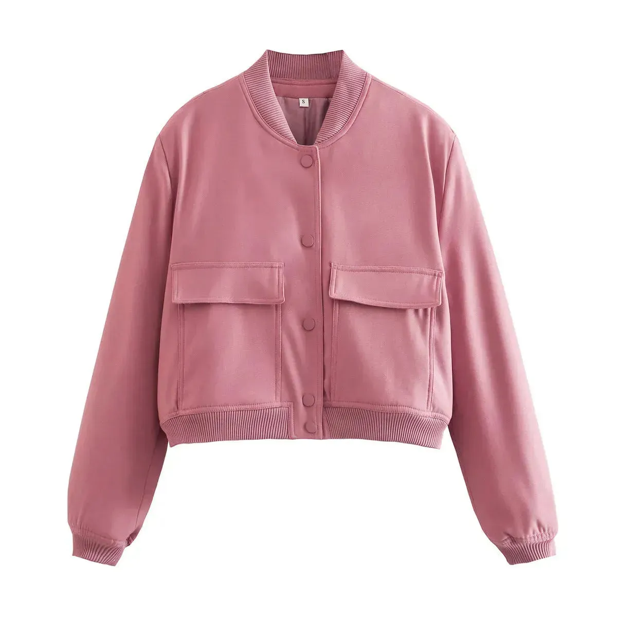 Fall Single Breasted  Cashmere Cropped Jacket for women