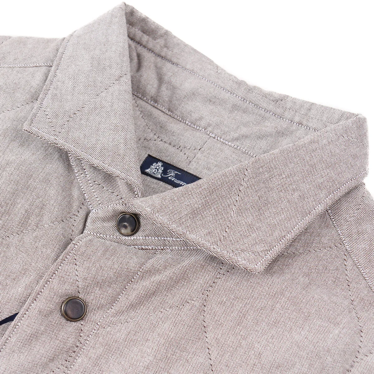 Finamore Quilted Cotton Shirt-Jacket