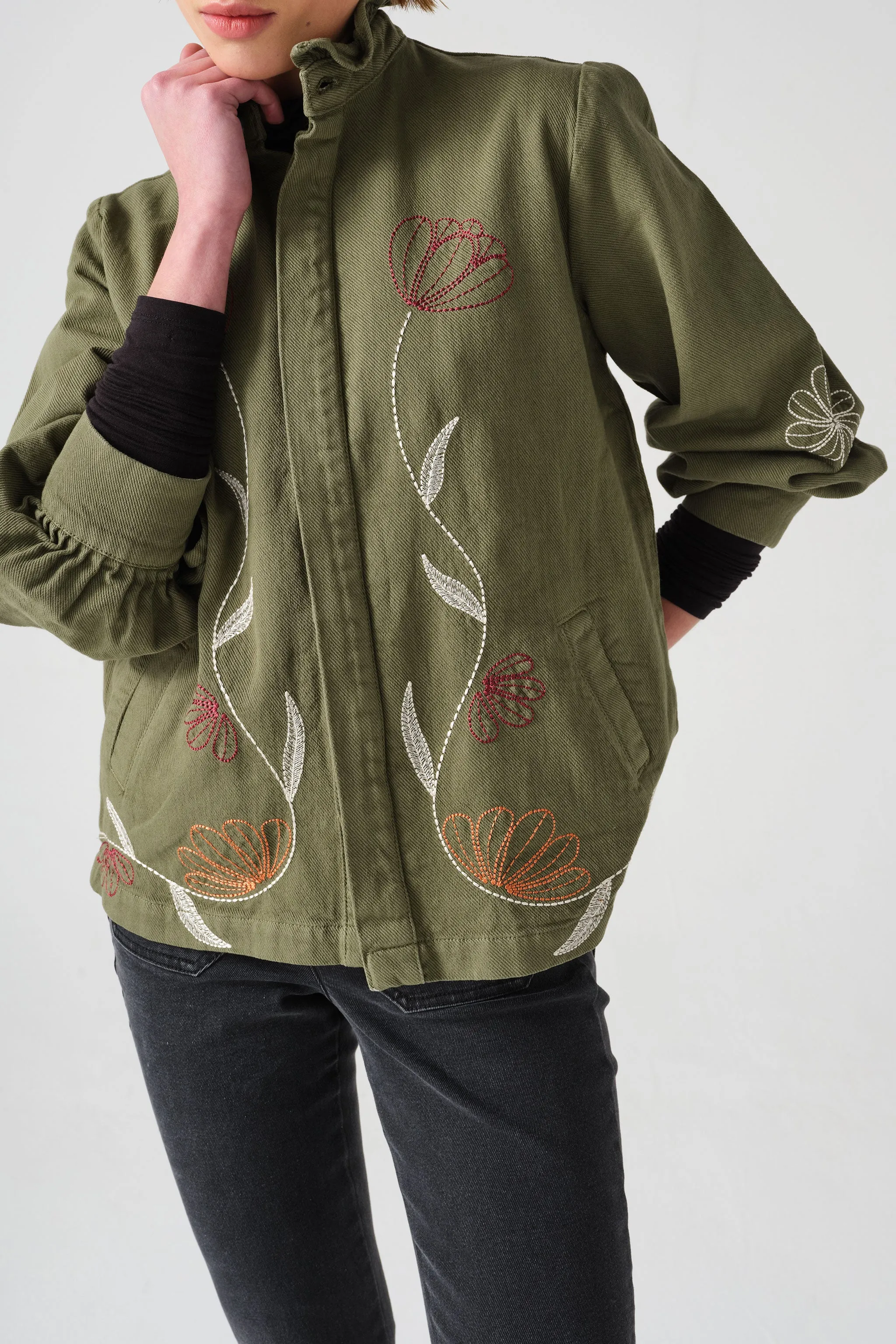 Flor Pablo Jacket in Khaki