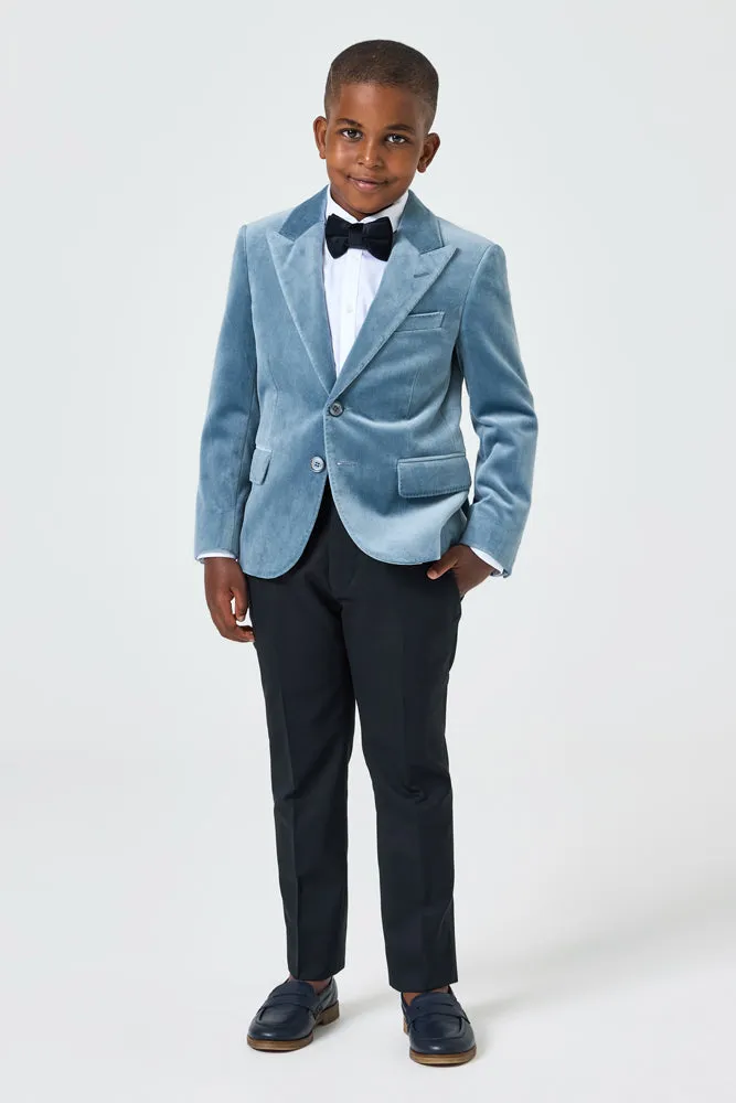 Freddy 2 Piece Velvet Tuxedo - Ice Blue