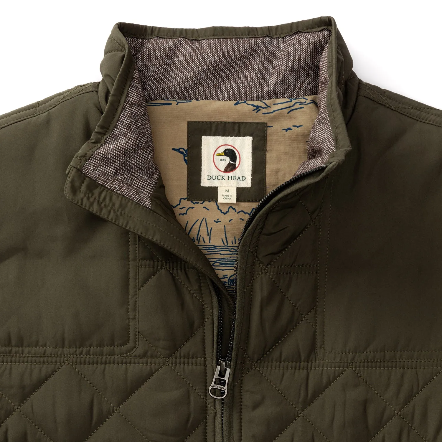 Fremont Performance Quilted Vest - Dark Forest Green