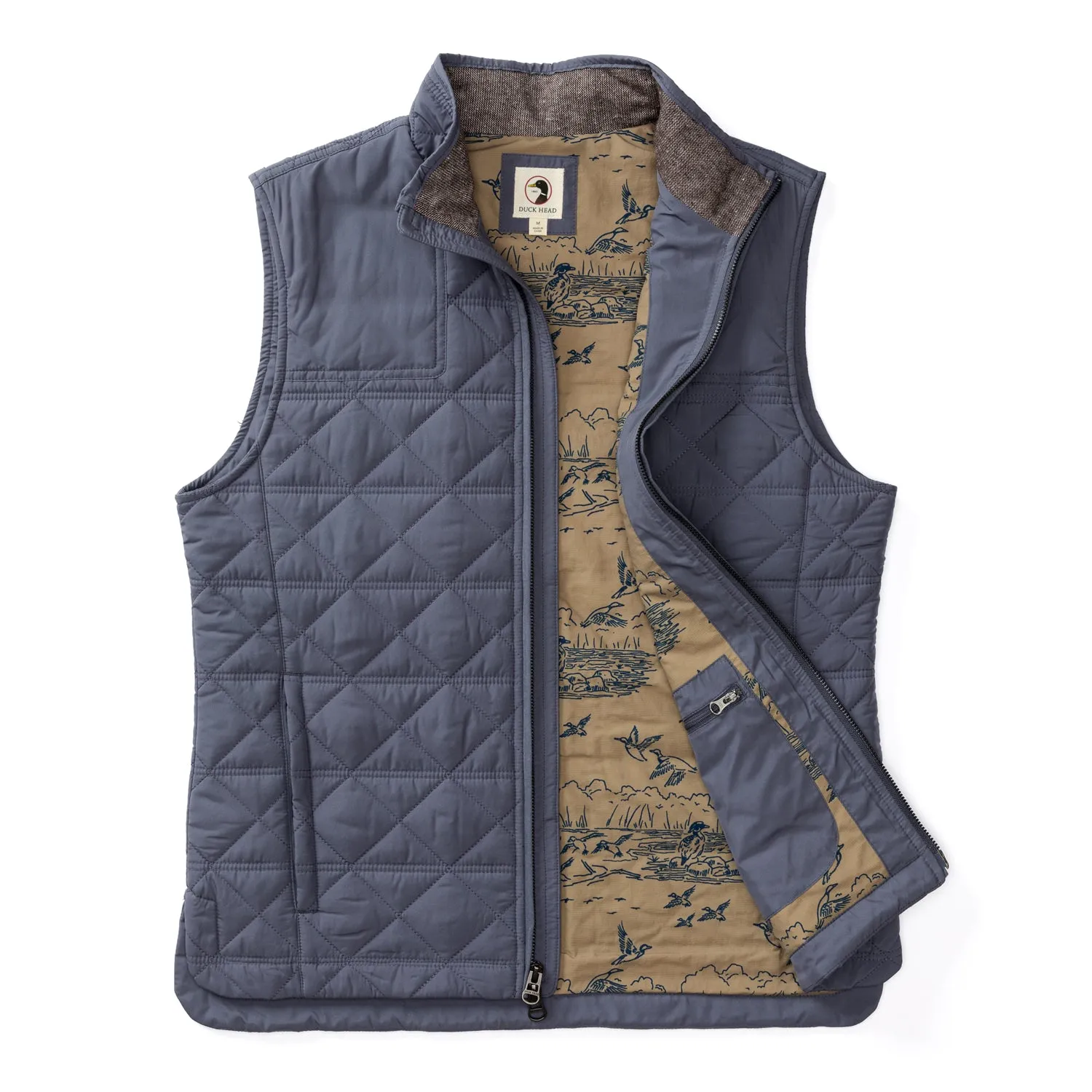 Fremont Performance Quilted Vest - Slate Blue