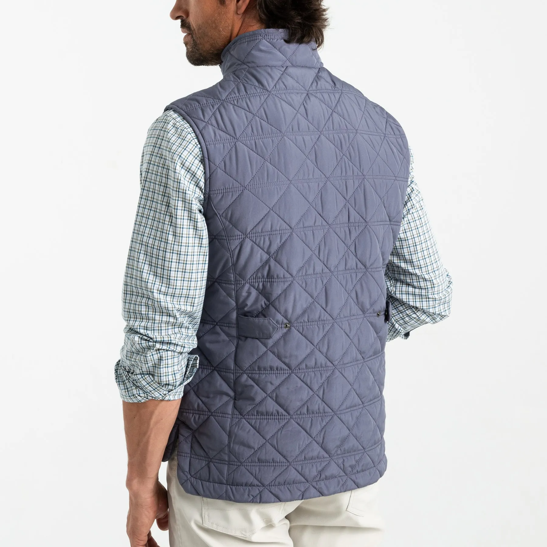 Fremont Performance Quilted Vest - Slate Blue