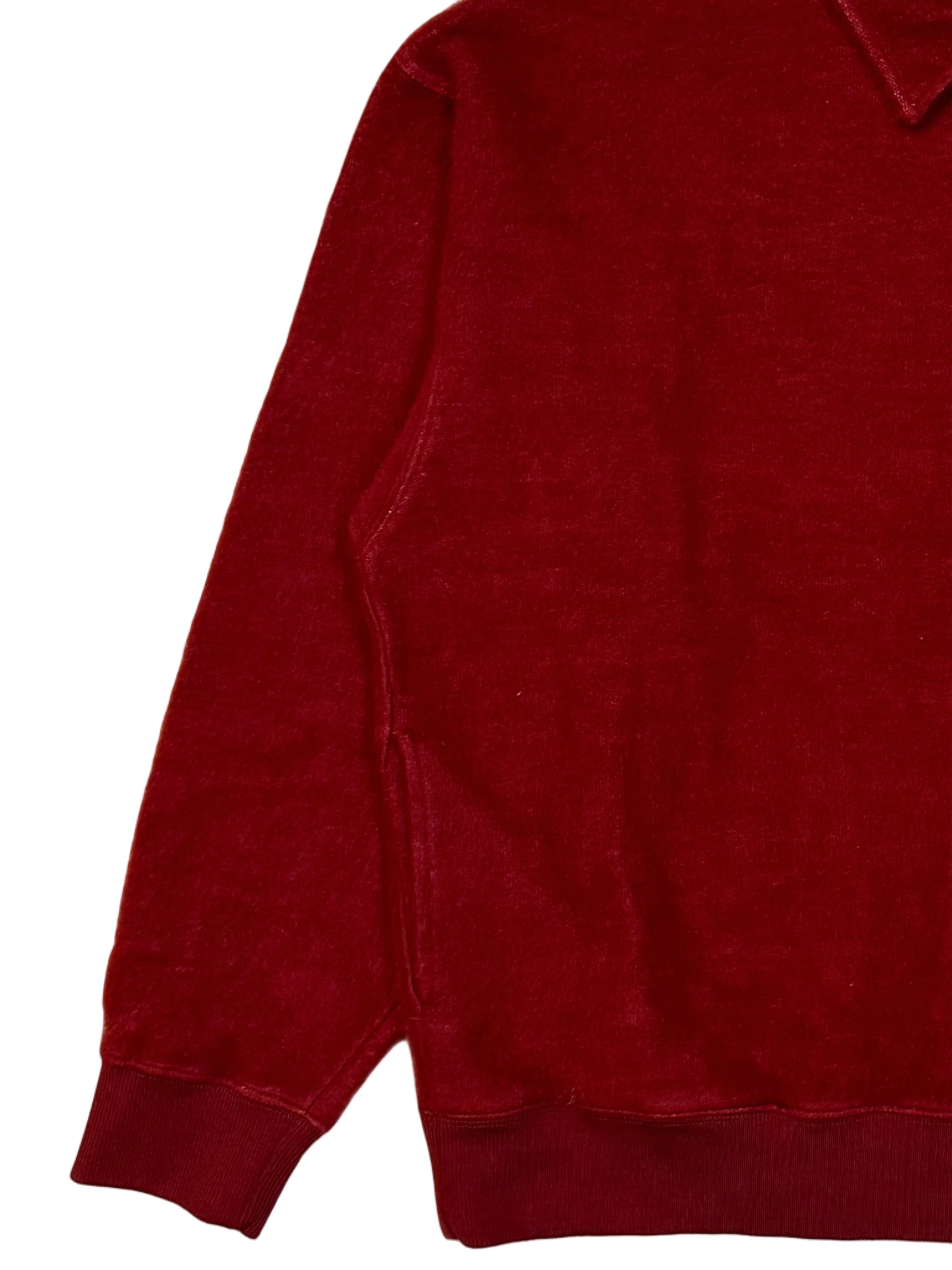 FRESH Bamboo Polo Sweater In Bordeaux