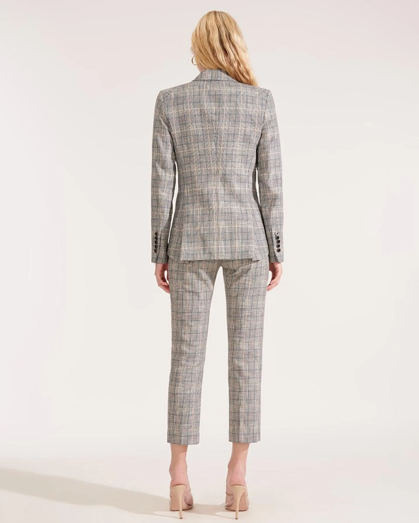 Gia Dickey Jacket in Blue Check