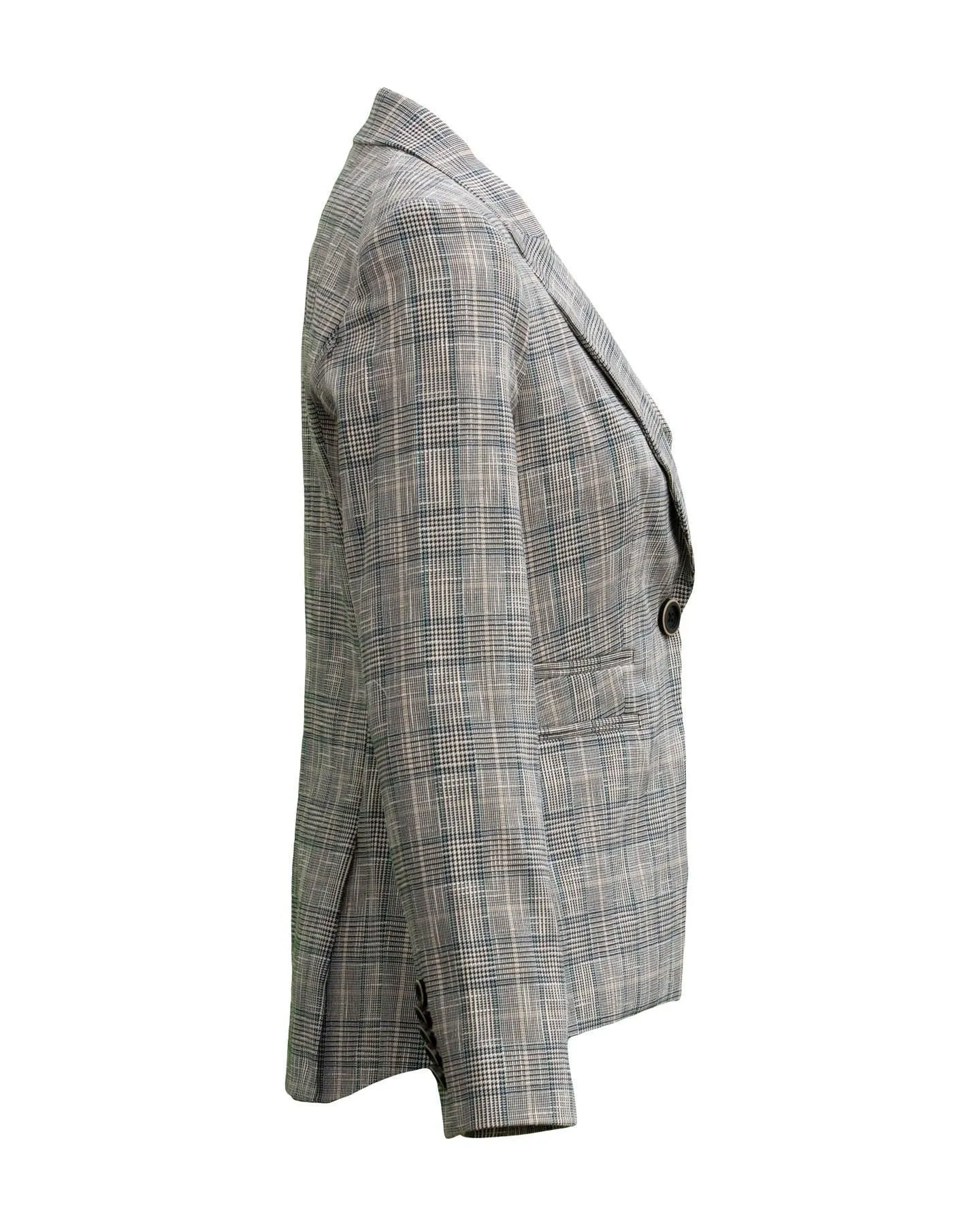 Gia Dickey Jacket in Blue Check