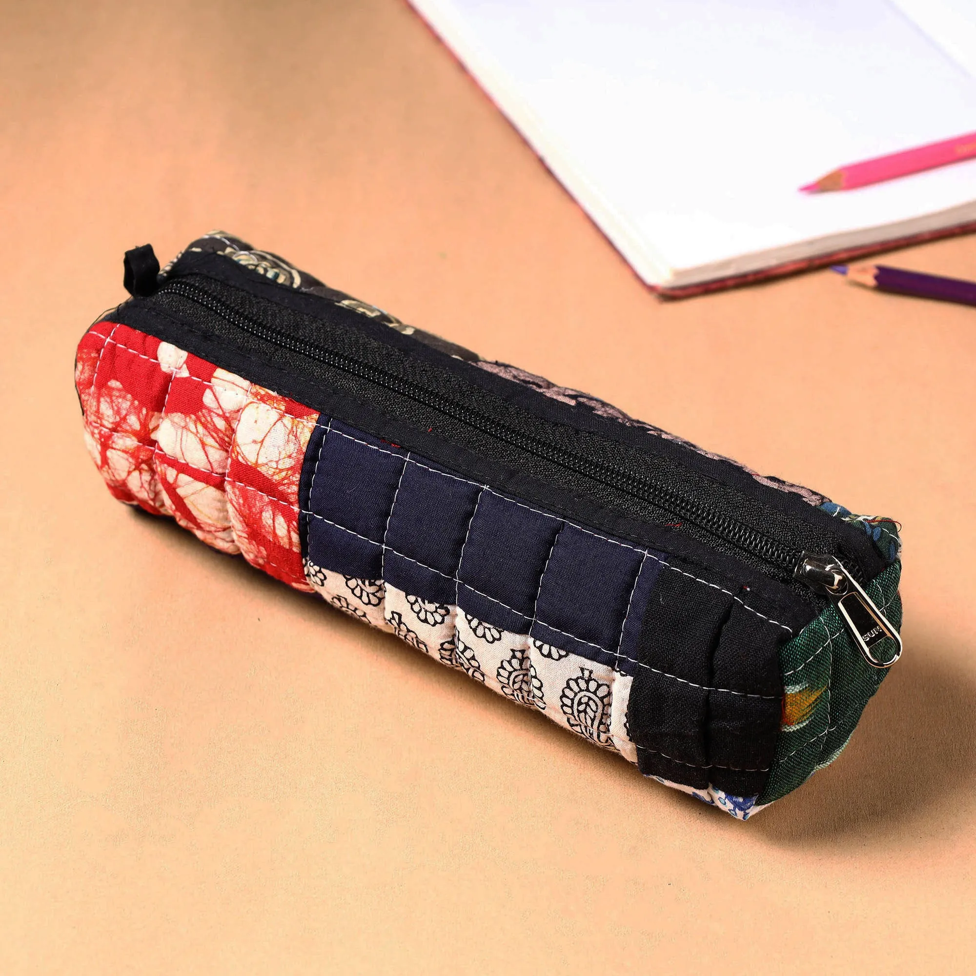 Handcrafted Quilted Patchwork Multipurpose Pencil Pouch 106