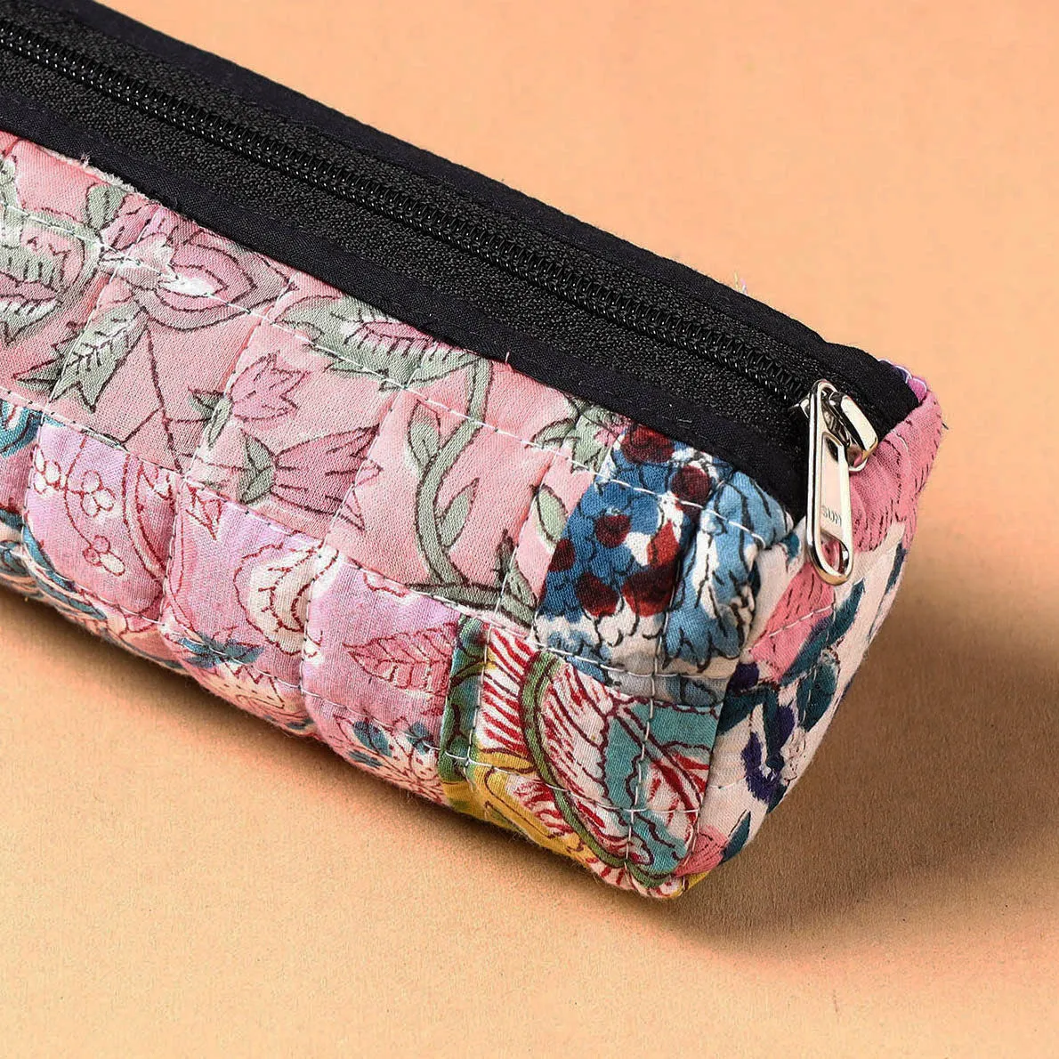 Handcrafted Quilted Patchwork Multipurpose Pencil Pouch 37