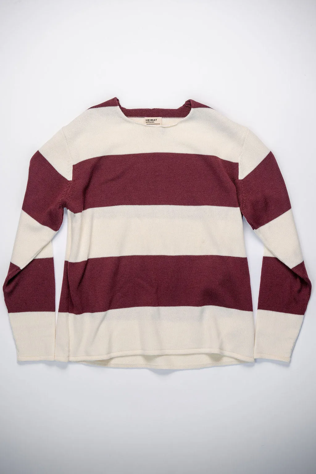 Heimat Textil Rugby Harbour Sweater - Seashell/Burgundy