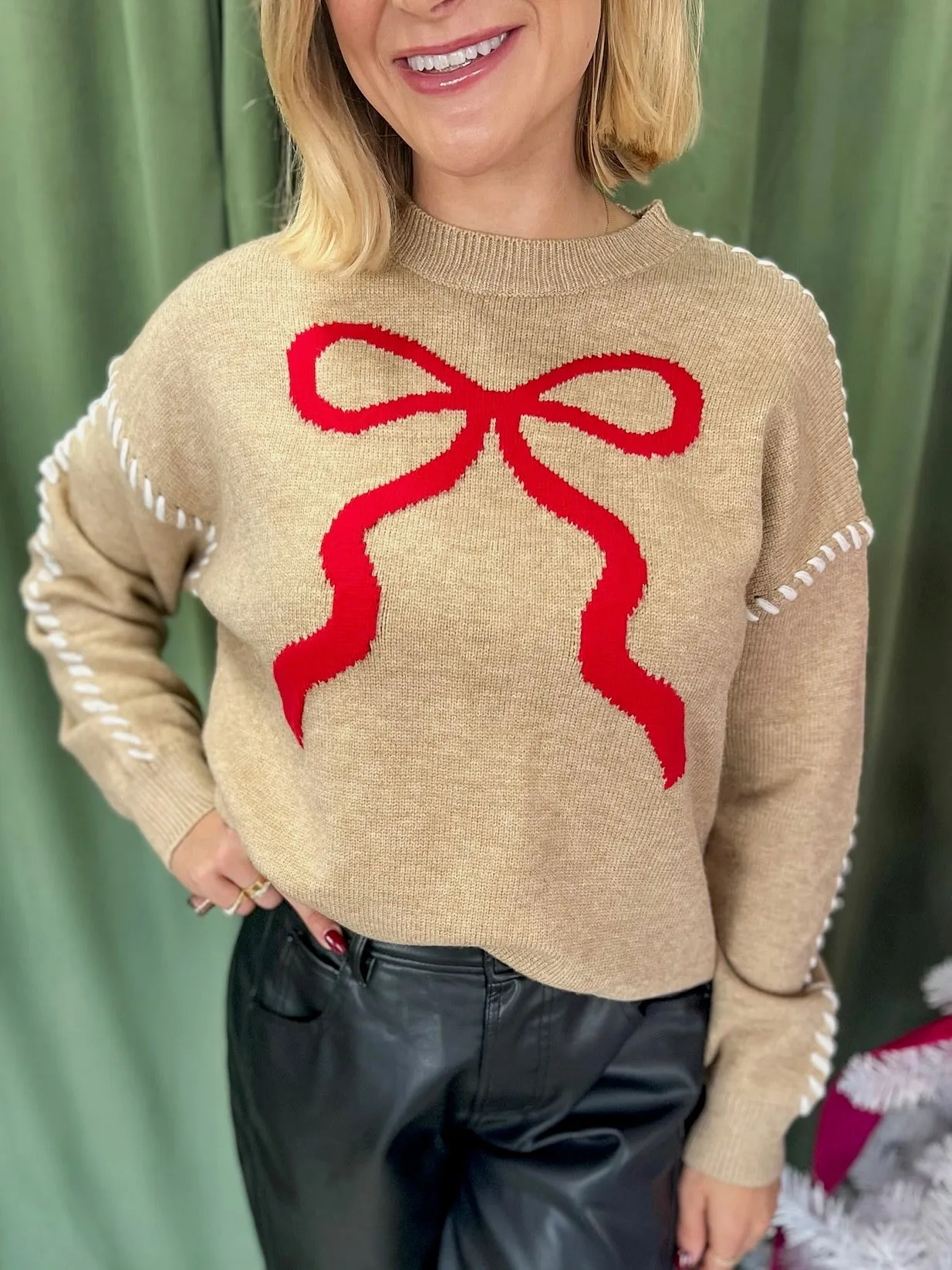 Holiday Bow Sweater