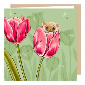 'Home Sweet Home' Dormouse card