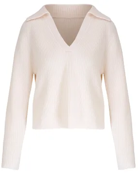 Ivory Lopez Polo Sweater