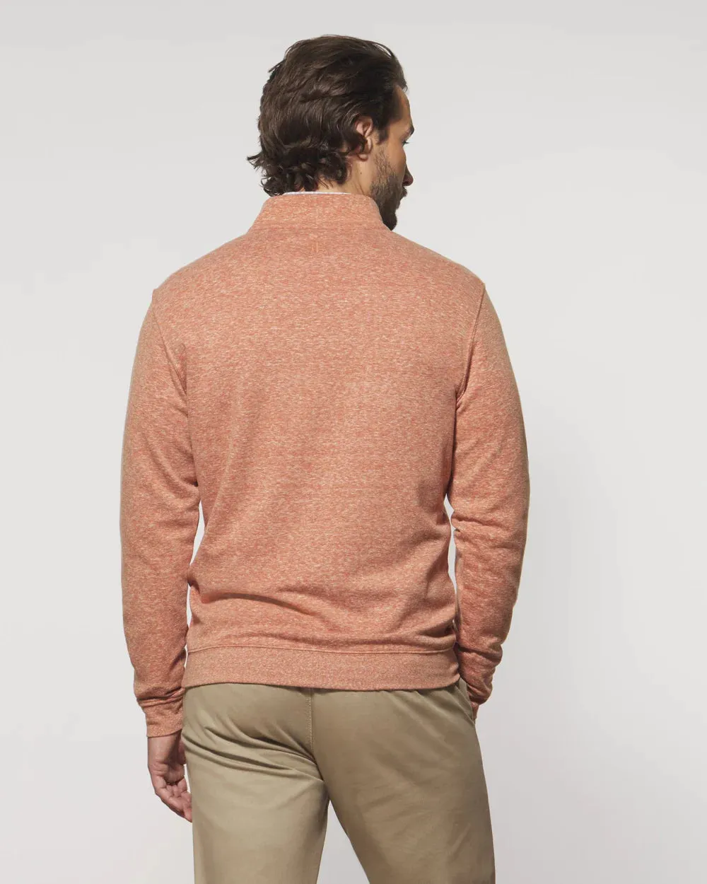 Johnnie-O Sully 1/4 Zip Pullover in Brick