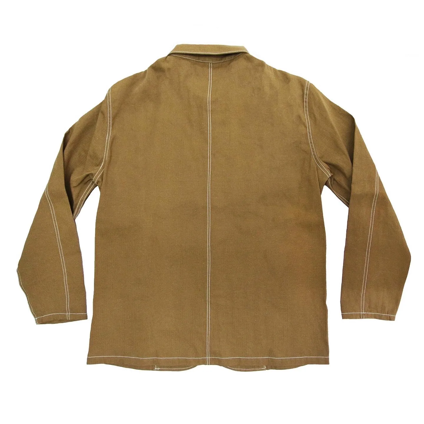 KHAKI HERRINGBONE COVERALL JACKET