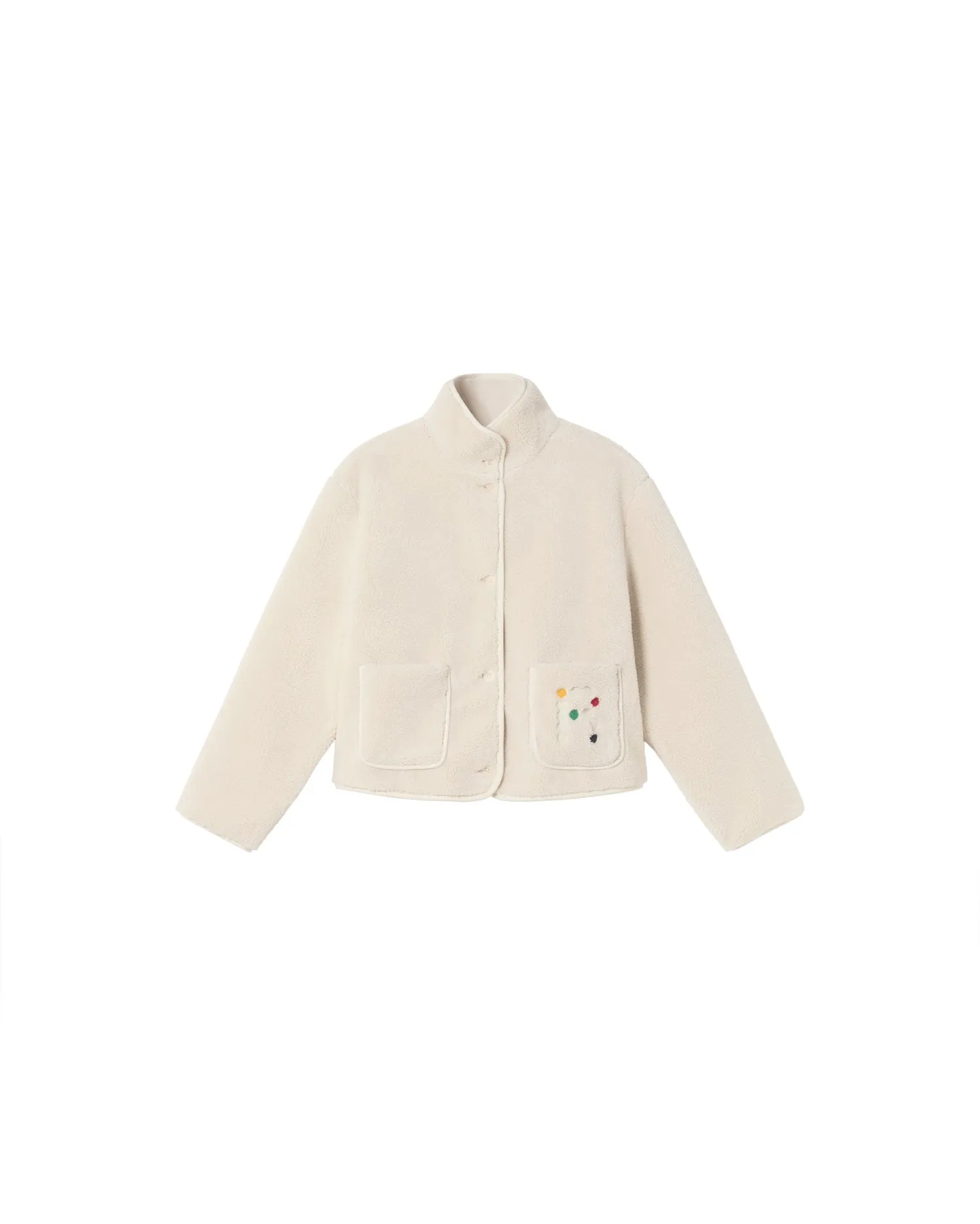 Kourtney Fleece Jacket Ivory