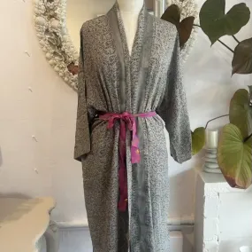 Long Silk Kimono – Dove