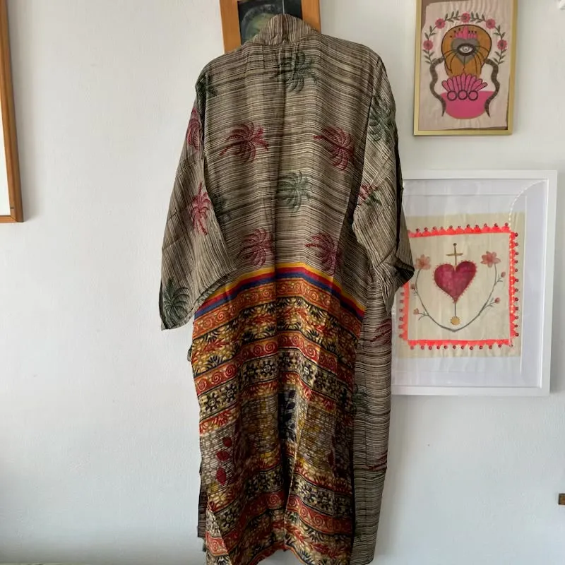 Long Silk Kimono – Fern