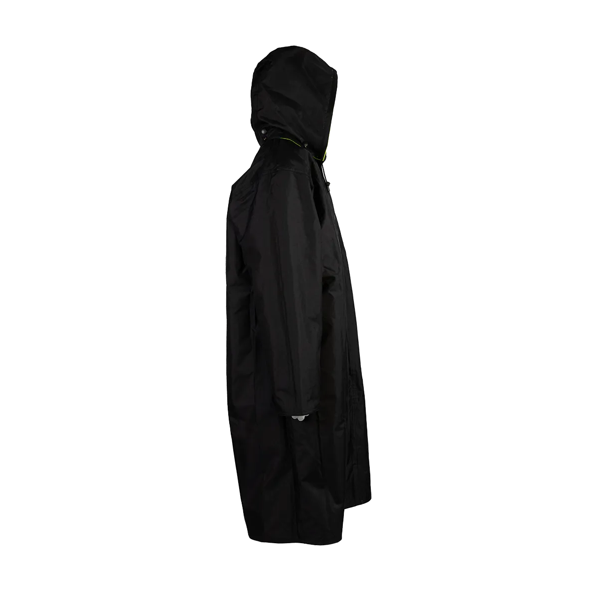 LRC-48RV-C3 ANSI Class 3 Lime/ Black Reversible Waterproof  48” Long Rain Coat