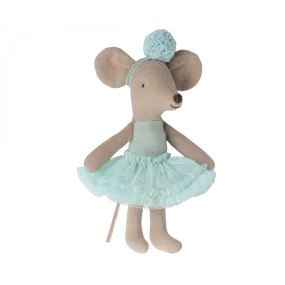 Maileg Ballerina Mouse, Little Sister - Light Mint