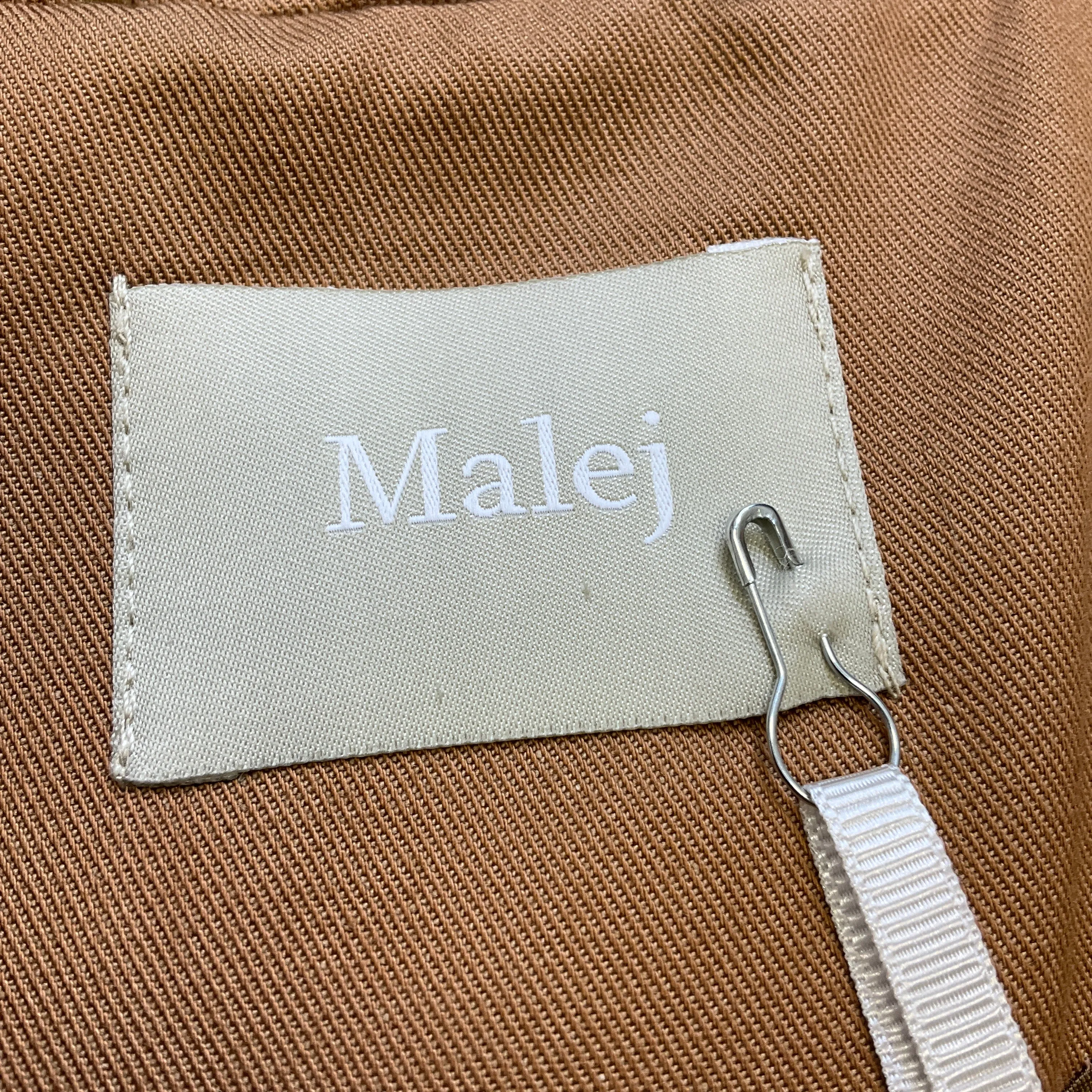 Malej Camel Two-Button Cotton Blazer