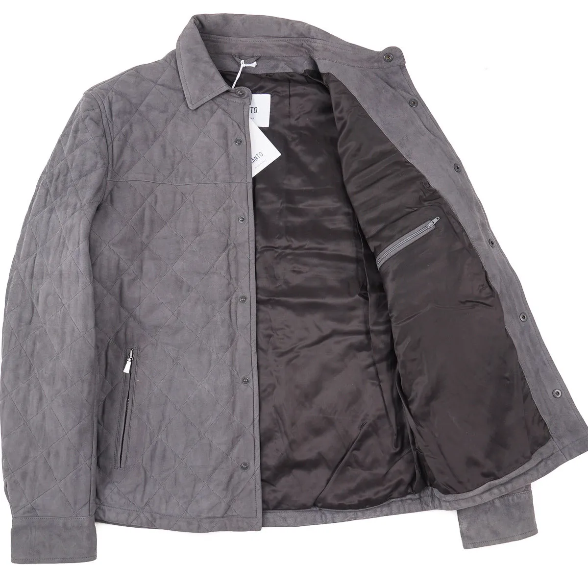 Manto Quilted Lambskin Suede Jacket