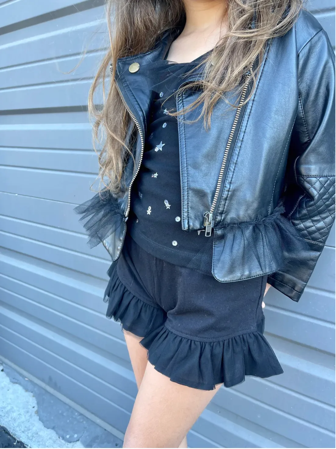 Marais Sky Black Leather Jacket