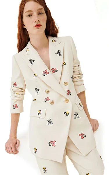 Marella Monza Embroided Cream Jacket