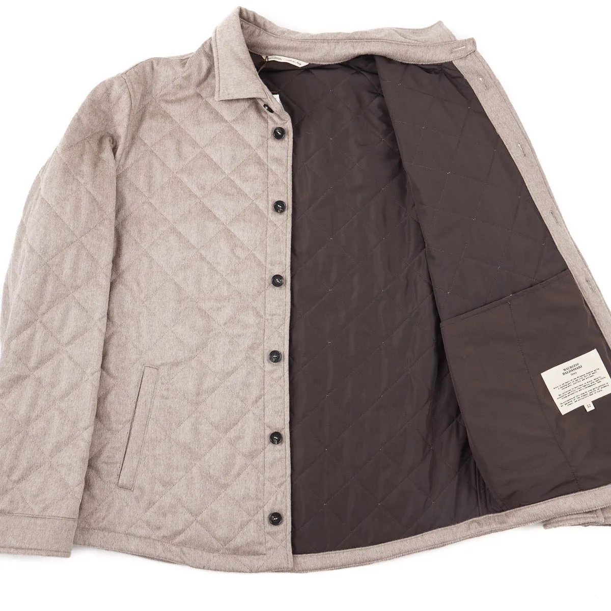 Maurizio Baldassari Quilted Cashmere Overshirt