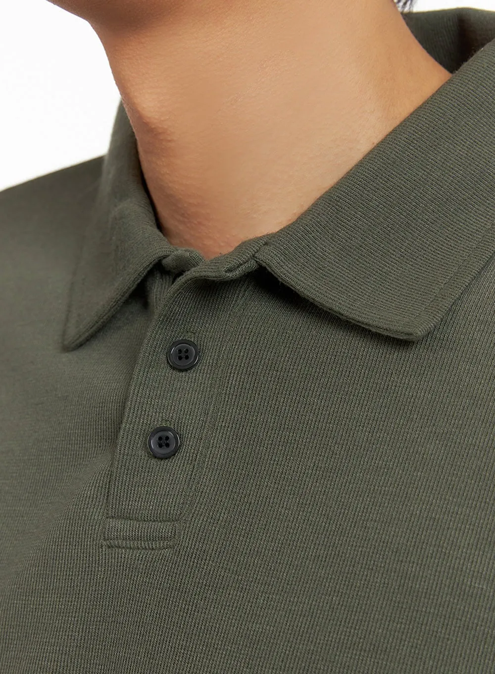 Men's Basic Short Sleeve Polo Shirt (Dark Green) IY416