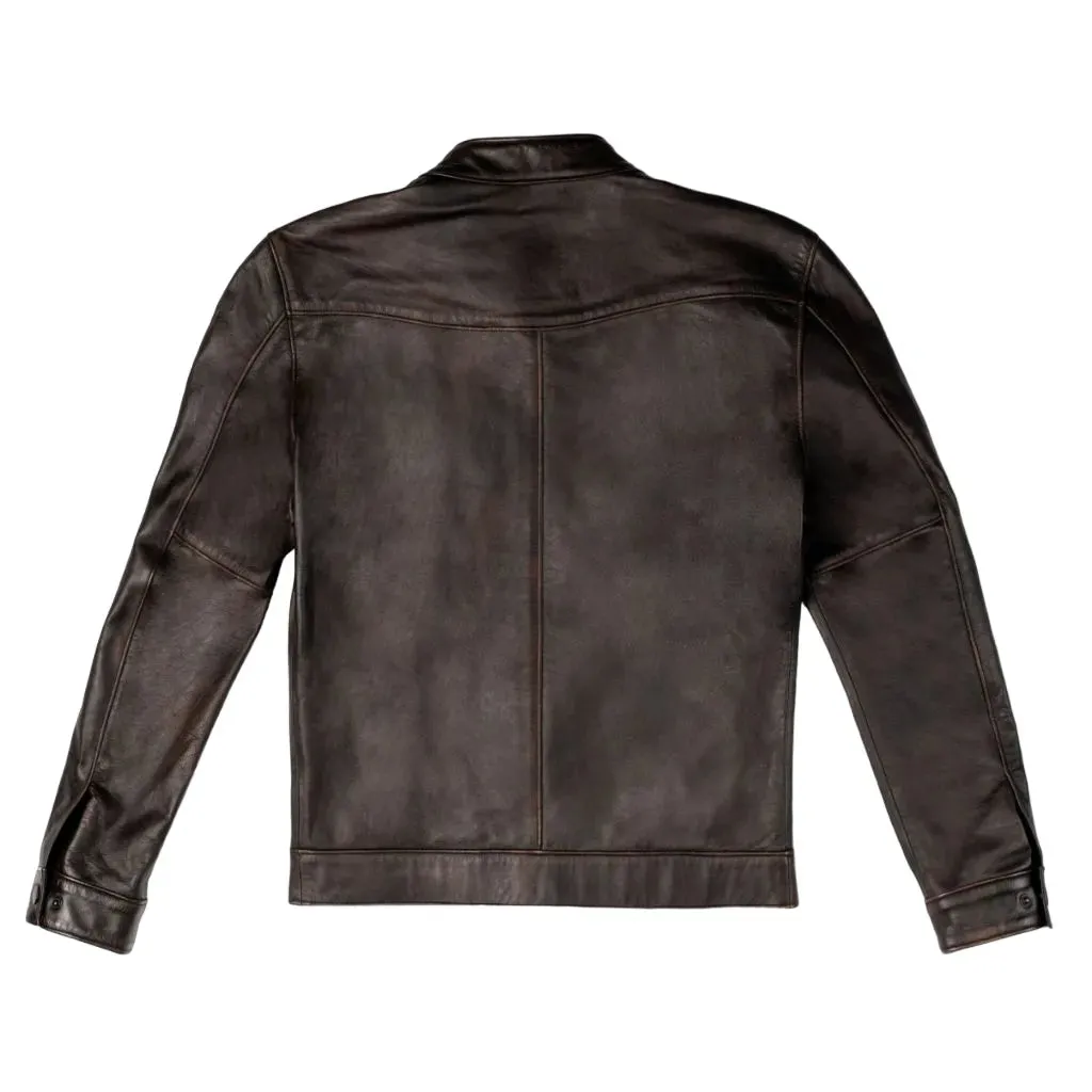 Mens Black Roadster Leather Jacket