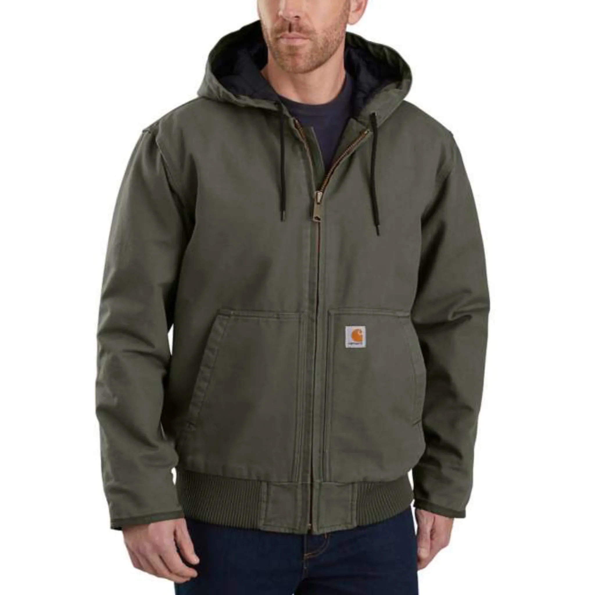 MEN'S CARHARTT LOOSE FIT WASHED DUCK INSULATED ACTIVE JACKET- 104050