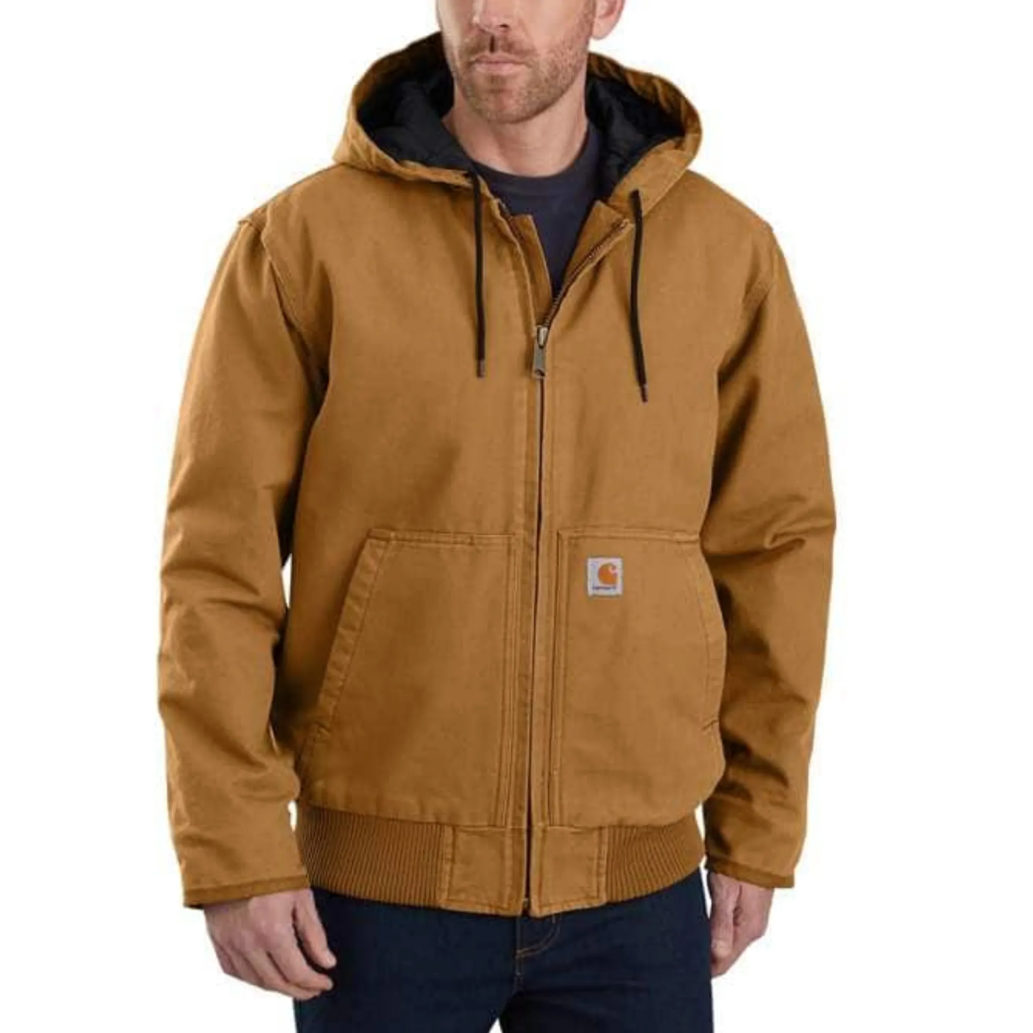 MEN'S CARHARTT LOOSE FIT WASHED DUCK INSULATED ACTIVE JACKET- 104050