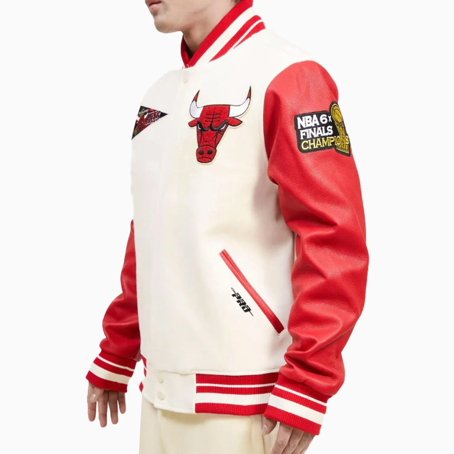 Men's Chicago Bulls NBA Wool Varsity Jacket