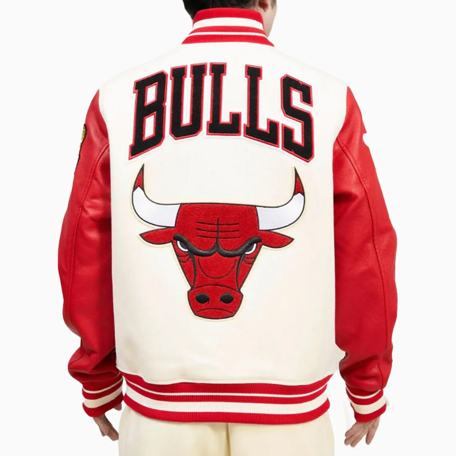 Men's Chicago Bulls NBA Wool Varsity Jacket