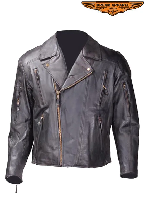 Men's Leather Motorcycle Jacket