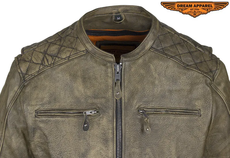 Mens Naked Brown Racer Jkt