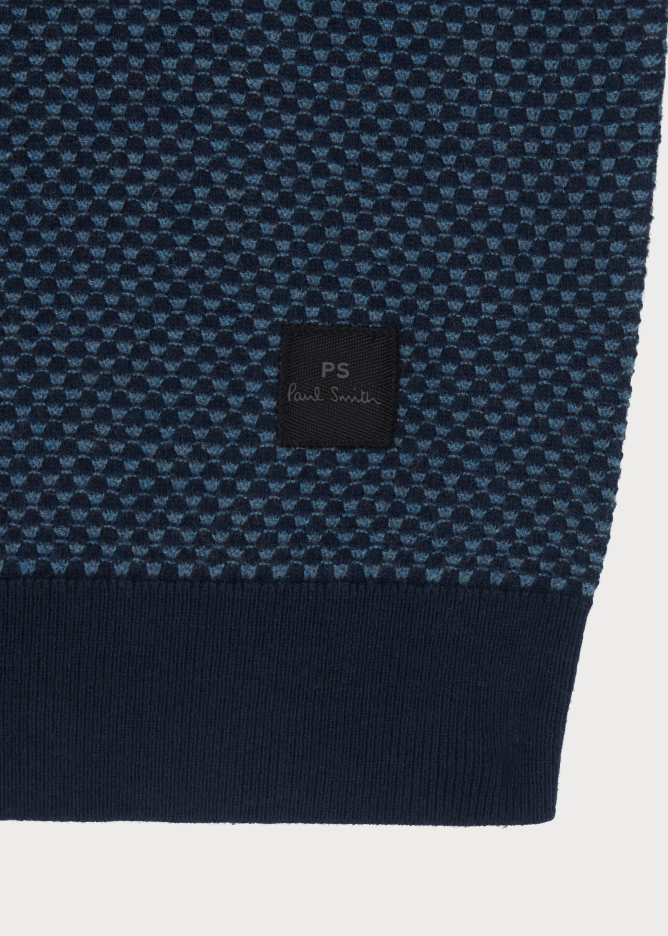 Men's Paul Smith Dark Navy LS Sweater Polo Shirt