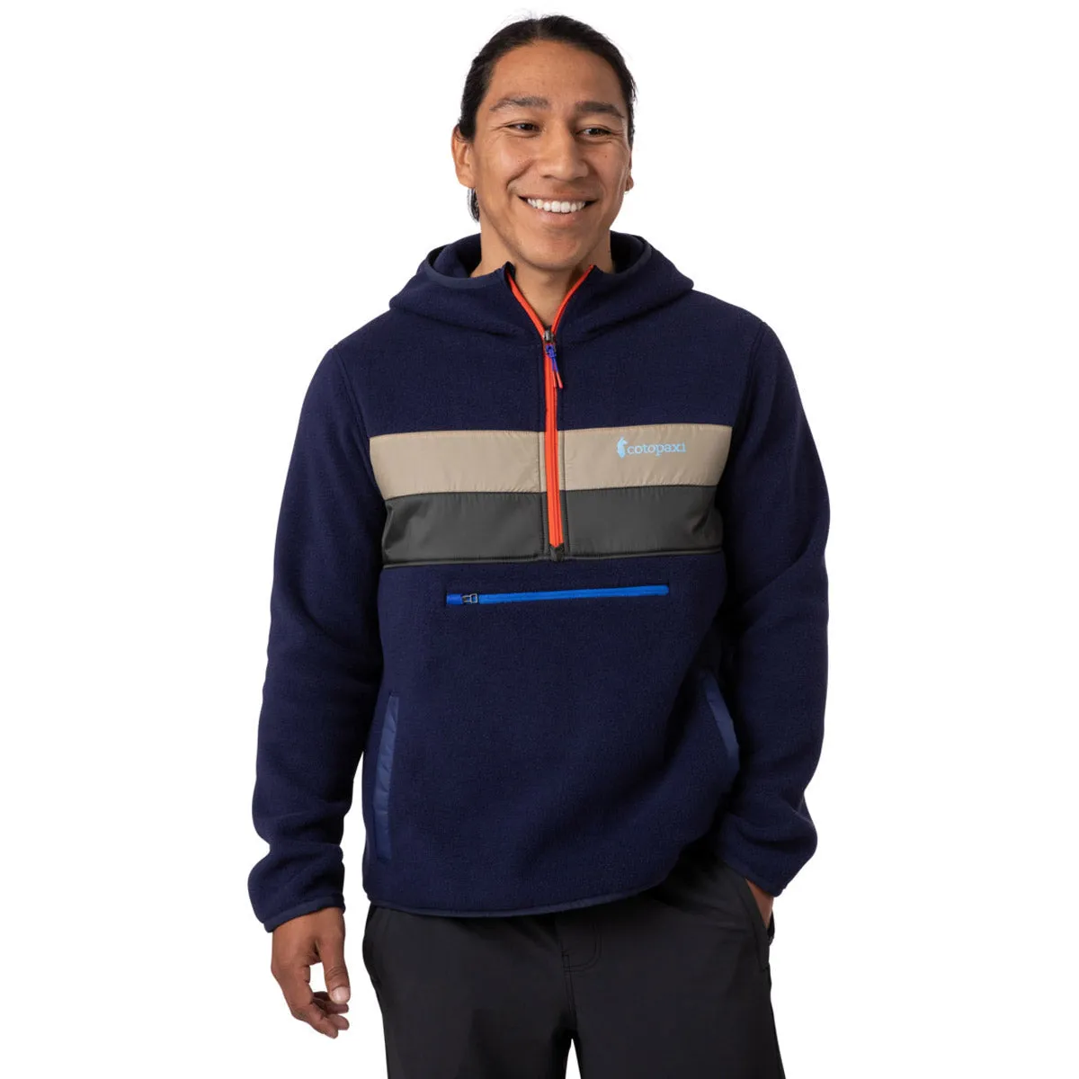 Men's Teca Fleece Hooded Half-Zip Jacket